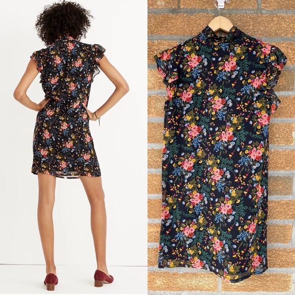 Madewell x No.6 Silk Beacon Dress in Garden Bouquet size 0 - Picture 3 of 14